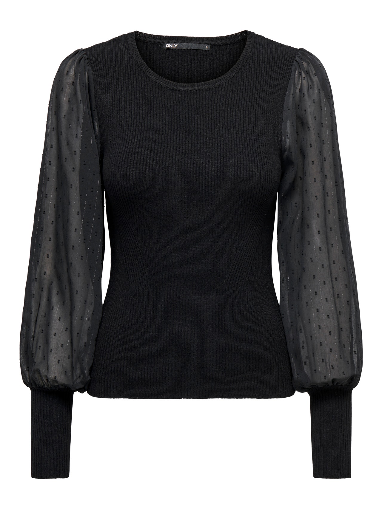 ONLY O-neck top -Black - 15302352