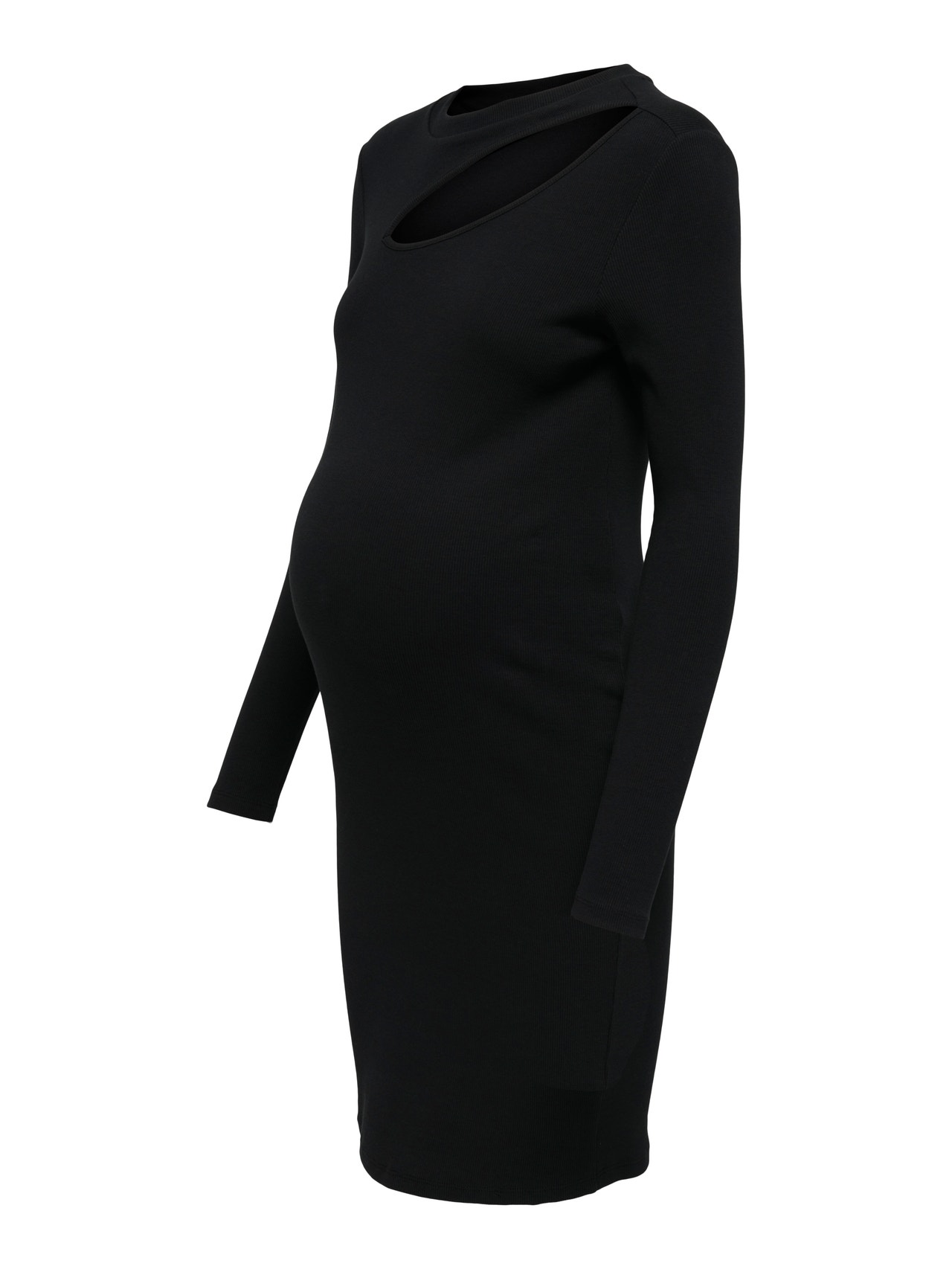 Slim Fit O-Neck Maternity Short dress with 30% discount!