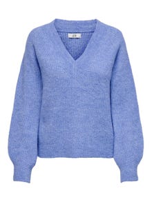 ONLY Knit fit Hoodie Volumineuze mouwen Pullover -Iolite - 15302376