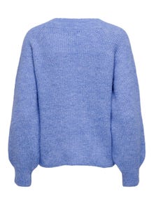 ONLY Pull-overs Knit Fit Sweat à capuche Manches volumineuses -Iolite - 15302376