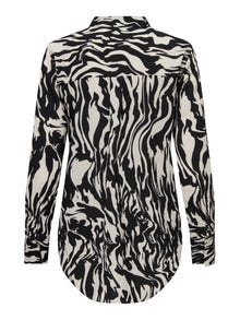 ONLY Oversized fit Overhemd kraag Manchetten met knoop Volumineuze mouwen Overhemd -Cloud Dancer - 15302382