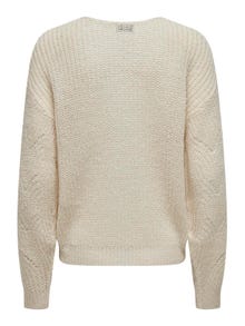 ONLY Pullover Scollo a V Spalle cadenti -Sandshell - 15302387