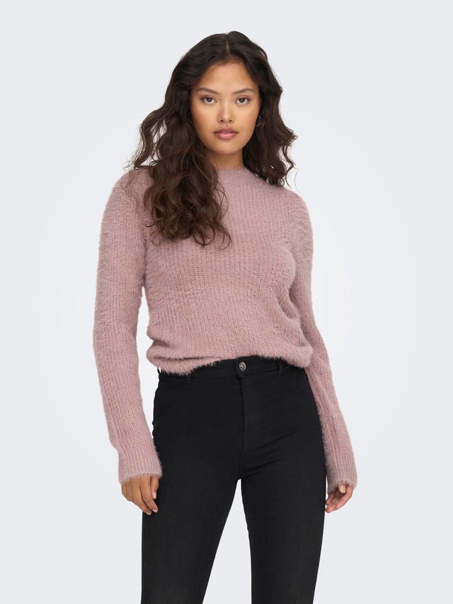 ONLY O-neck knitted pullover - 15302388