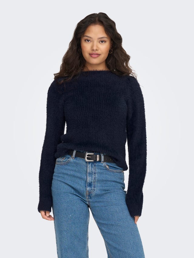 ONLY Round Neck Ribbed cuffs Pullover - 15302388