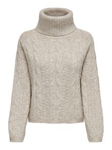 ONLY Pull-overs Col bénitier -Oatmeal - 15302403