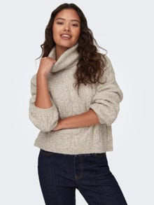 ONLY Pull-overs Col bénitier -Oatmeal - 15302403