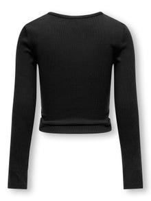 ONLY Tight Fit Round Neck Top -Black - 15302417