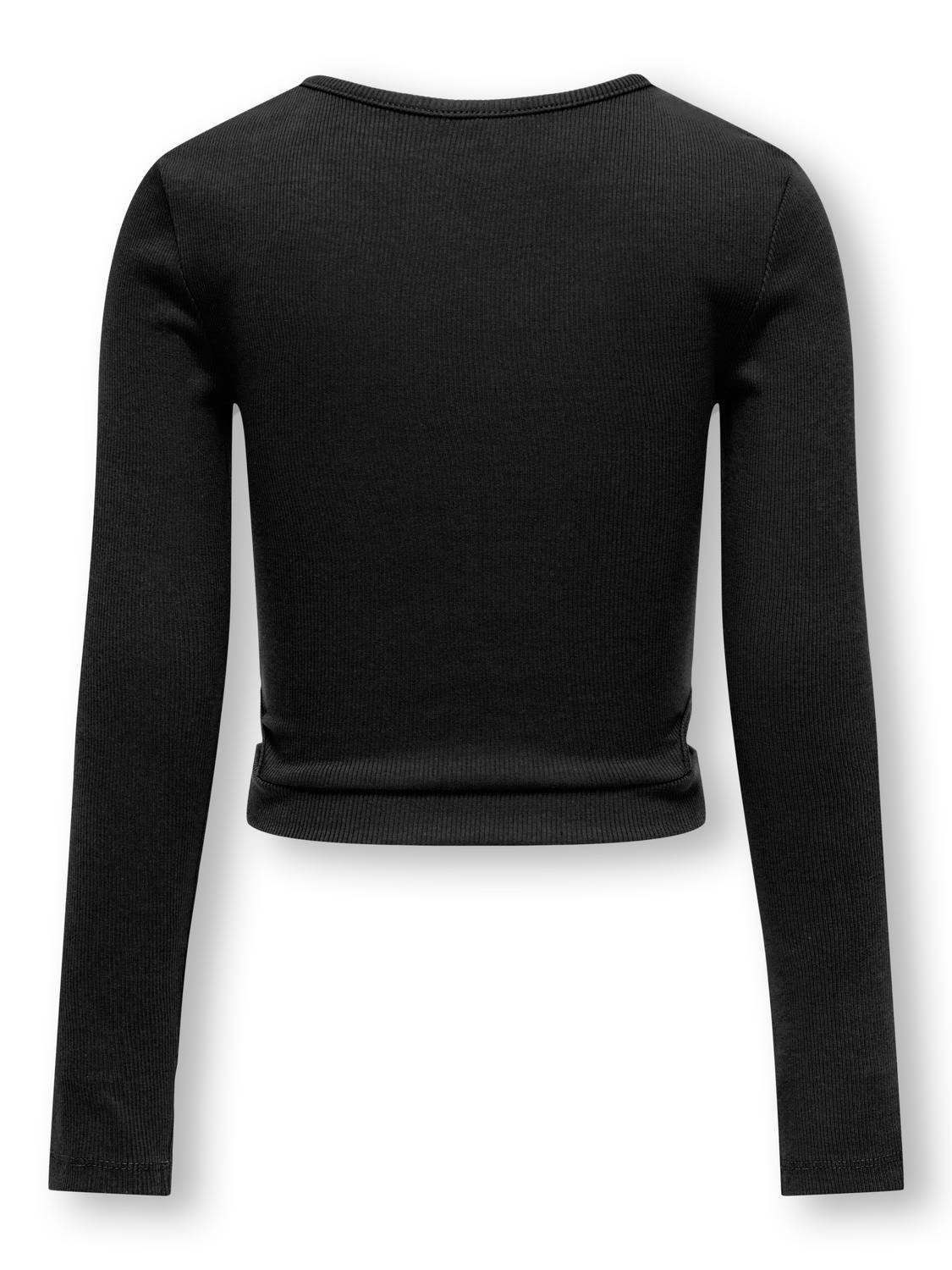 ONLY Tops Tight Fit Col rond -Black - 15302417
