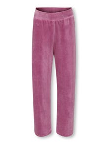ONLY Pantalons Wide Leg Fit Taille moyenne -Red Violet - 15302420