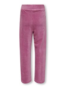 ONLY Pantalons Wide Leg Fit Taille moyenne -Red Violet - 15302420