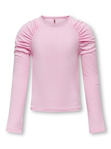 ONLY Slim Fit O-hals Topp -Pink Lady - 15302451