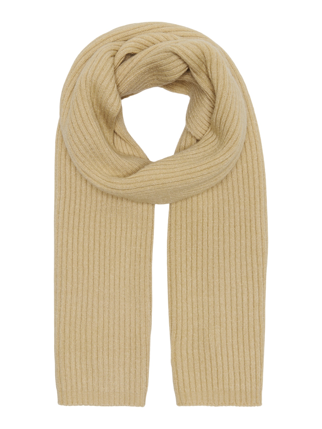 ONLY Rib knitted scarf -Irish Cream - 15302460