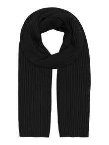 ONLY Rib knitted scarf -Black - 15302460