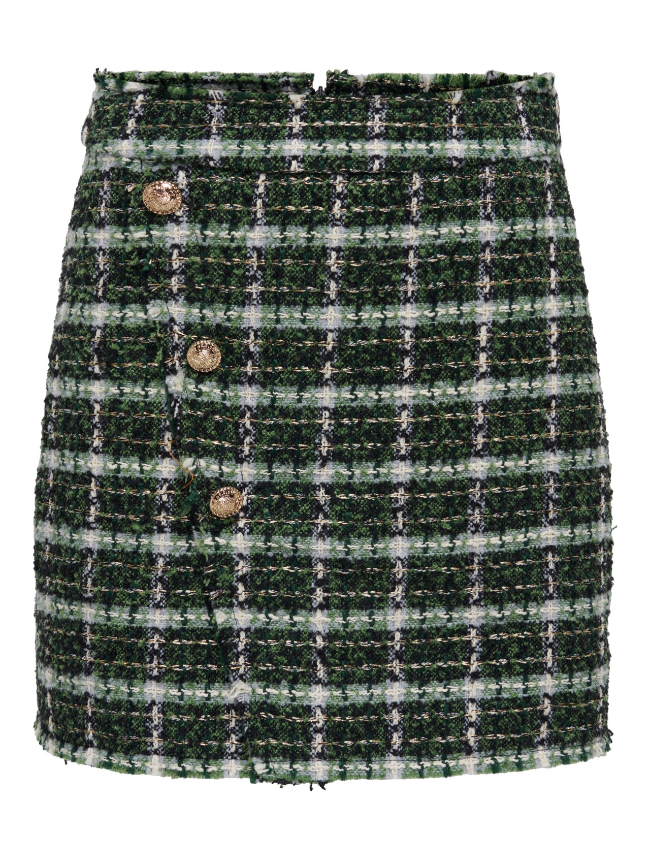 ONLY Checked mini skirt -Chive - 15302502