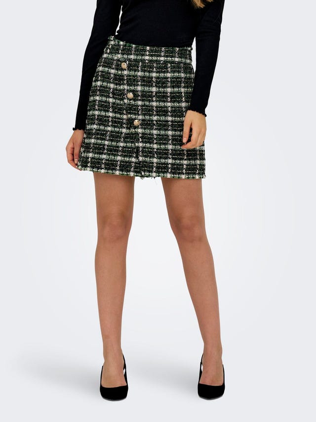 ONLY Checked mini skirt - 15302502