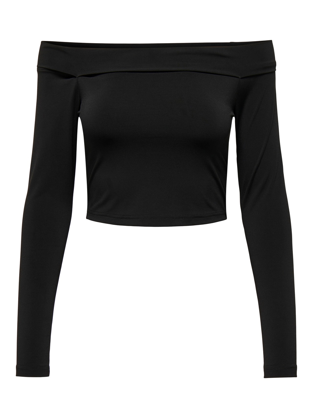 ONLY T-shirt Slim Fit Spalle Scoperte Spalle cadenti -Black - 15302593