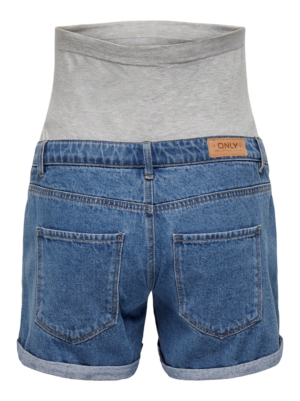 ONLY Mama denim shorts -Medium Blue Denim - 15302622