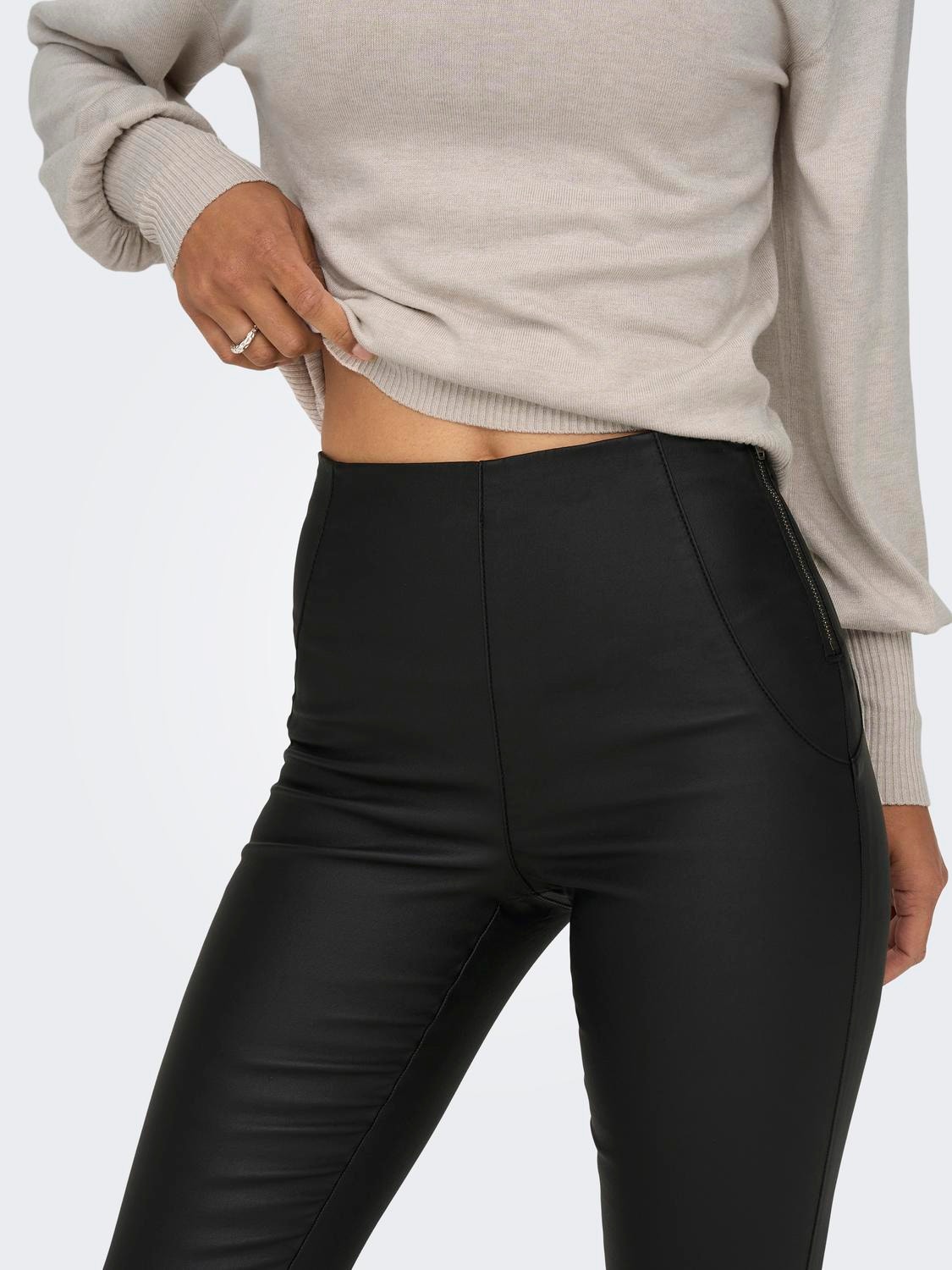 ONLY Skinny Fit Hohe Taille Leggings -Black - 15302624