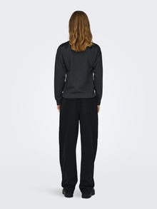 ONLY Normal passform O-ringning Sweatshirt -Dark Grey Melange - 15302639