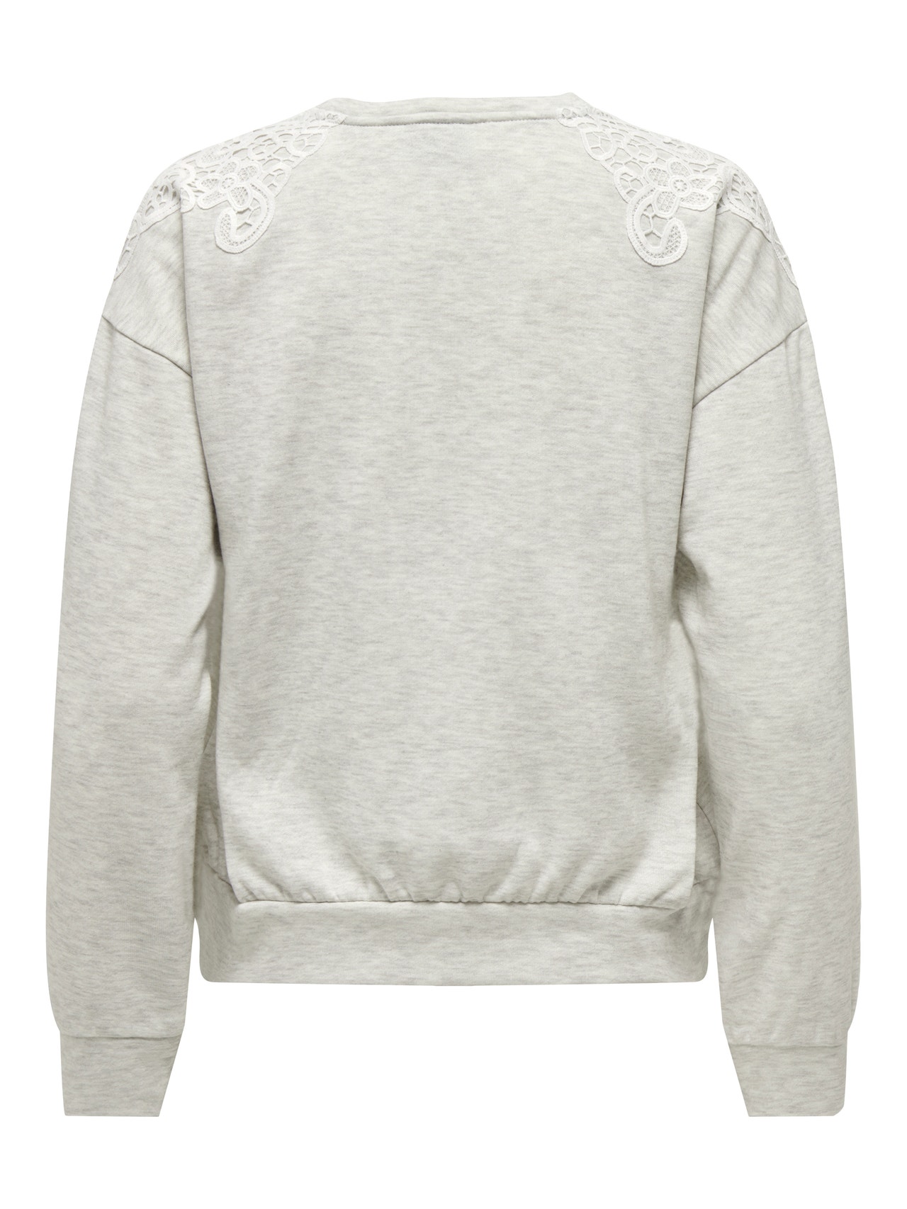ONLY Normal geschnitten Rundhals Sweatshirt -Light Grey Melange - 15302639