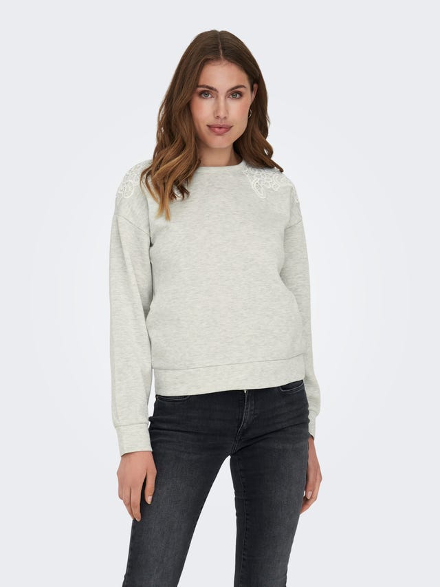 ONLY o-hals sweatshirt  - 15302639