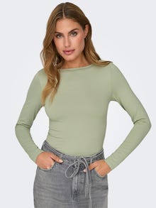 ONLY Long Sleeved Basic Top -Desert Sage - 15302647