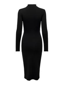 ONLY Midi v-neck dress -Black - 15302675