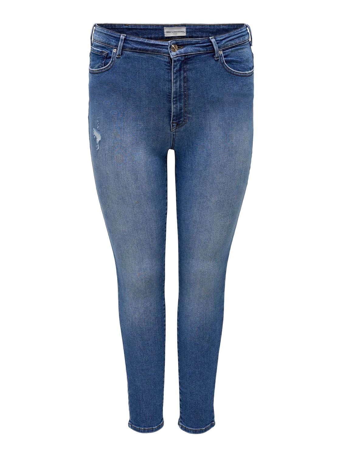 Thumbnail - Cariconic Hohe Taille Skinny Fit Jeans