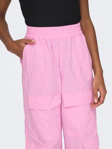 ONLY Pantalons Straight Fit Taille moyenne -Bonbon - 15302732