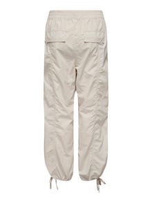 ONLY Straight Fit Mid waist Trousers -Pumice Stone - 15302732
