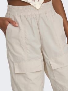 ONLY Pantalons Straight Fit Taille moyenne -Pumice Stone - 15302732