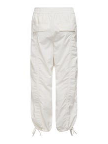 ONLY Straight Fit Mid waist Trousers -Cloud Dancer - 15302732