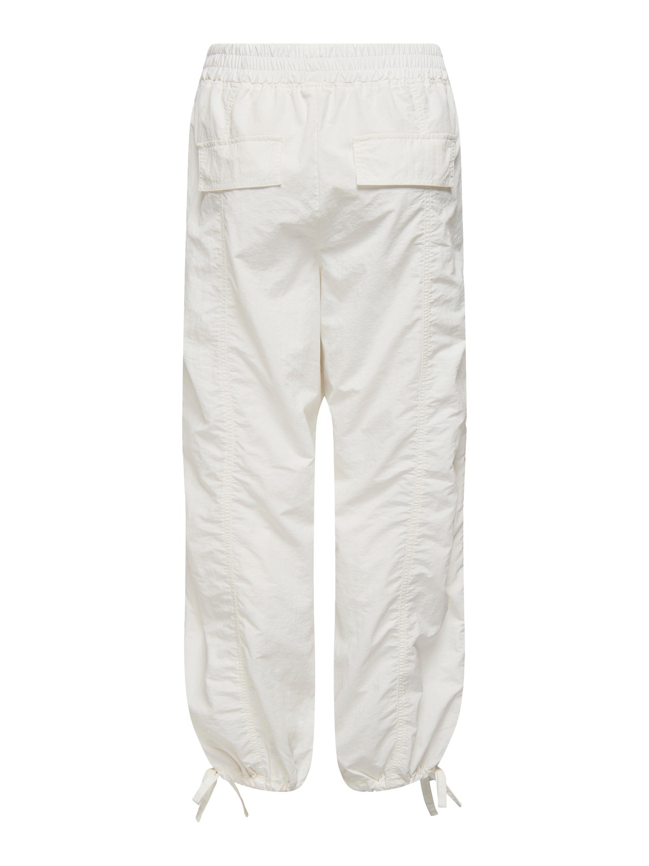 ONLY Straight Fit Mid waist Trousers -Cloud Dancer - 15302732