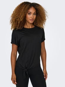 ONLY Training t-shirt with knot -Black - 15302768