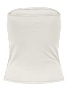 ONLY o-neck tube top -Cloud Dancer - 15302781