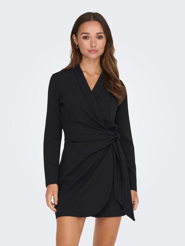 ONLY Long sleeved wrap dress - 15302784