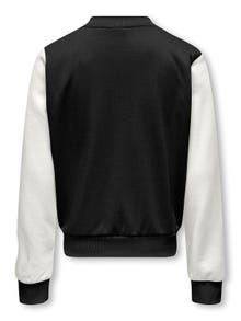 ONLY o-hals jakke med knapper -Black - 15302789