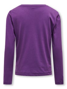 ONLY o-neck t-shirt with print -Amaranth Purple - 15302791
