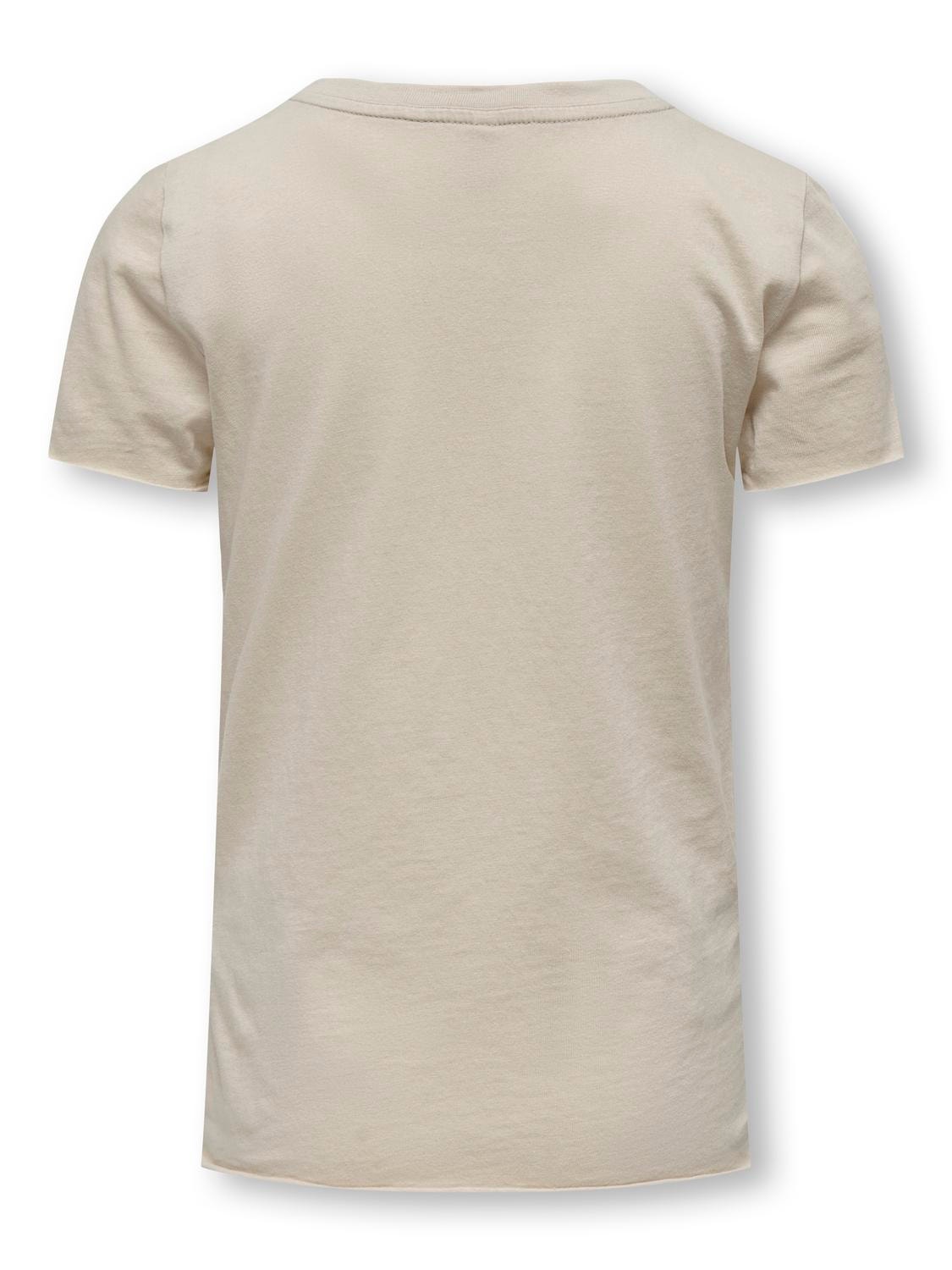 ONLY Slim Fit Rundhals T-Shirt -Pumice Stone - 15302798