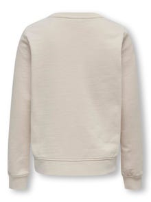 ONLY Normal passform O-ringning Sweatshirt -Pumice Stone - 15302805