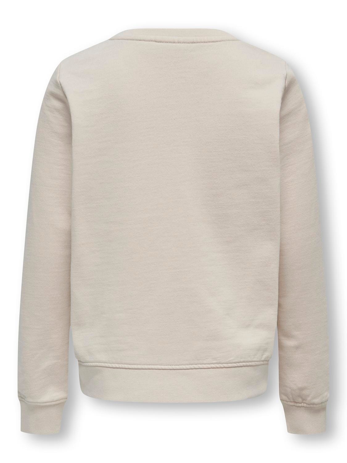 ONLY Normal passform O-ringning Sweatshirt -Pumice Stone - 15302805