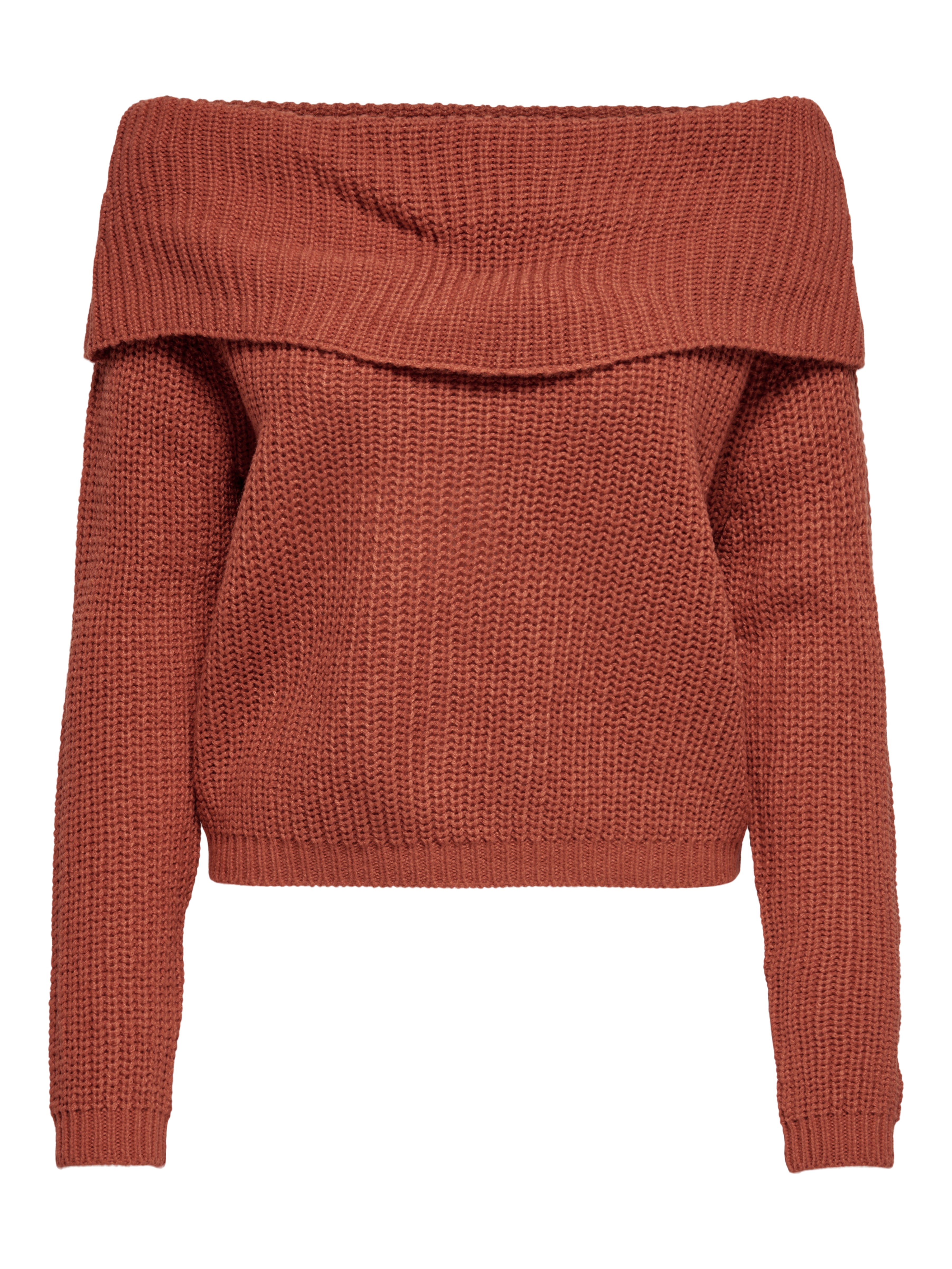 Orange off clearance shoulder sweater