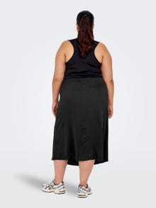 ONLY Curvy midinederdel -Black - 15302846