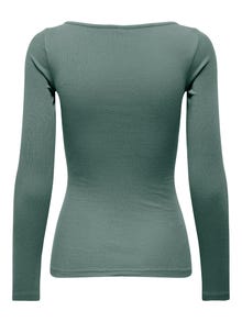 ONLY Tavapärane lõige Sirge kaelus Top -Balsam Green - 15302894