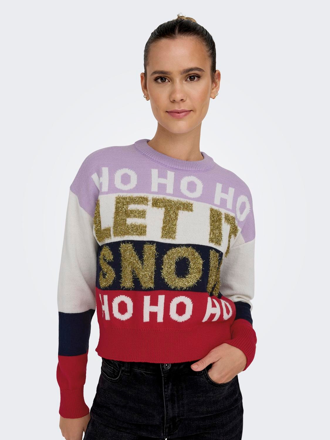 ONLY Pull-overs Col rond -Lavendula - 15302922