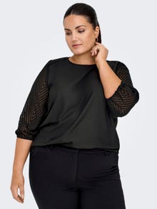 ONLY Tops Regular Fit Col rond -Black - 15302926