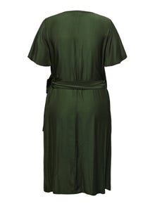 ONLY Vestido largo Corte regular Cuello en V -Duffel Bag - 15302936