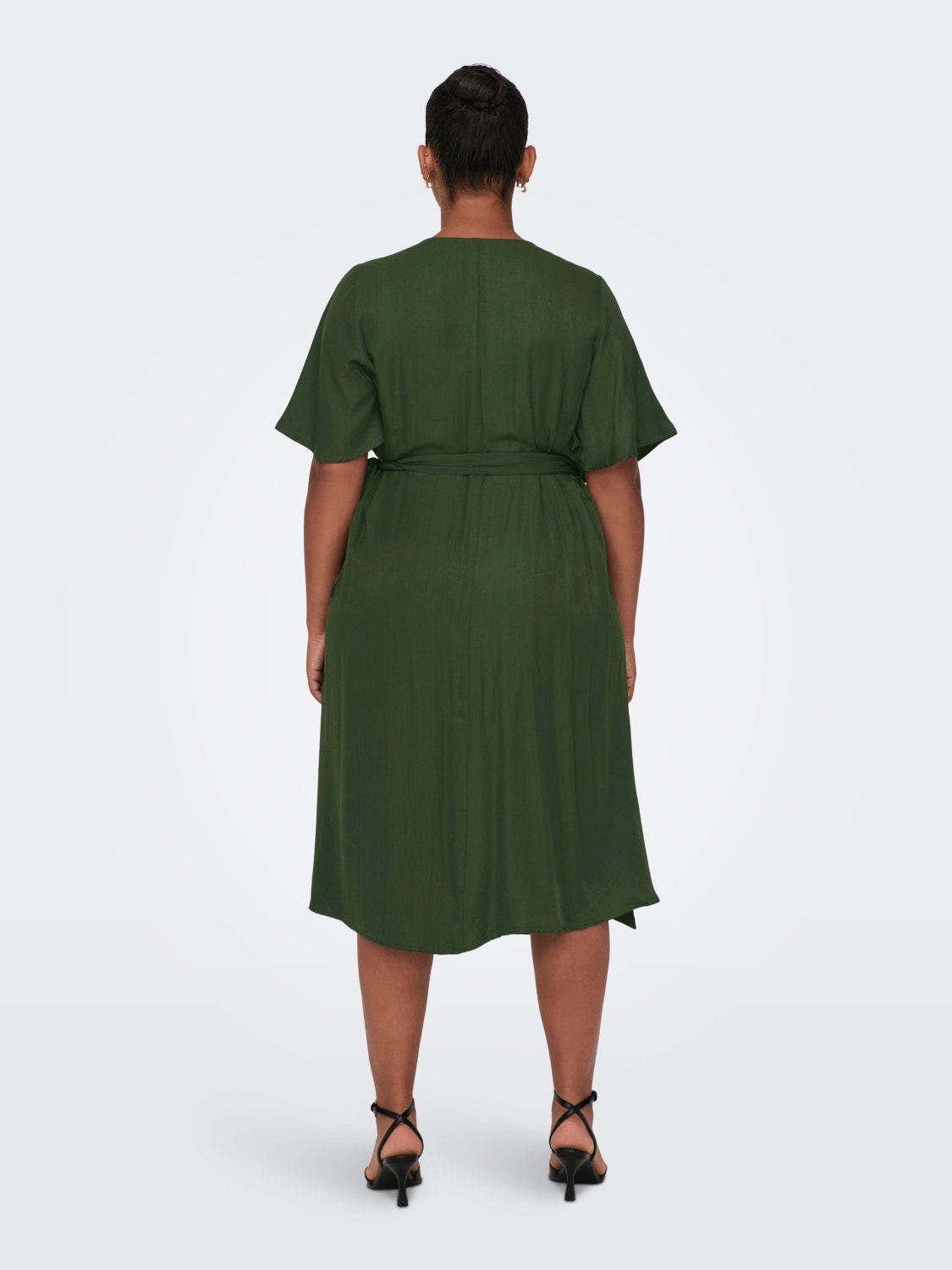 ONLY Normal geschnitten V-Ausschnitt Langes Kleid -Duffel Bag - 15302936