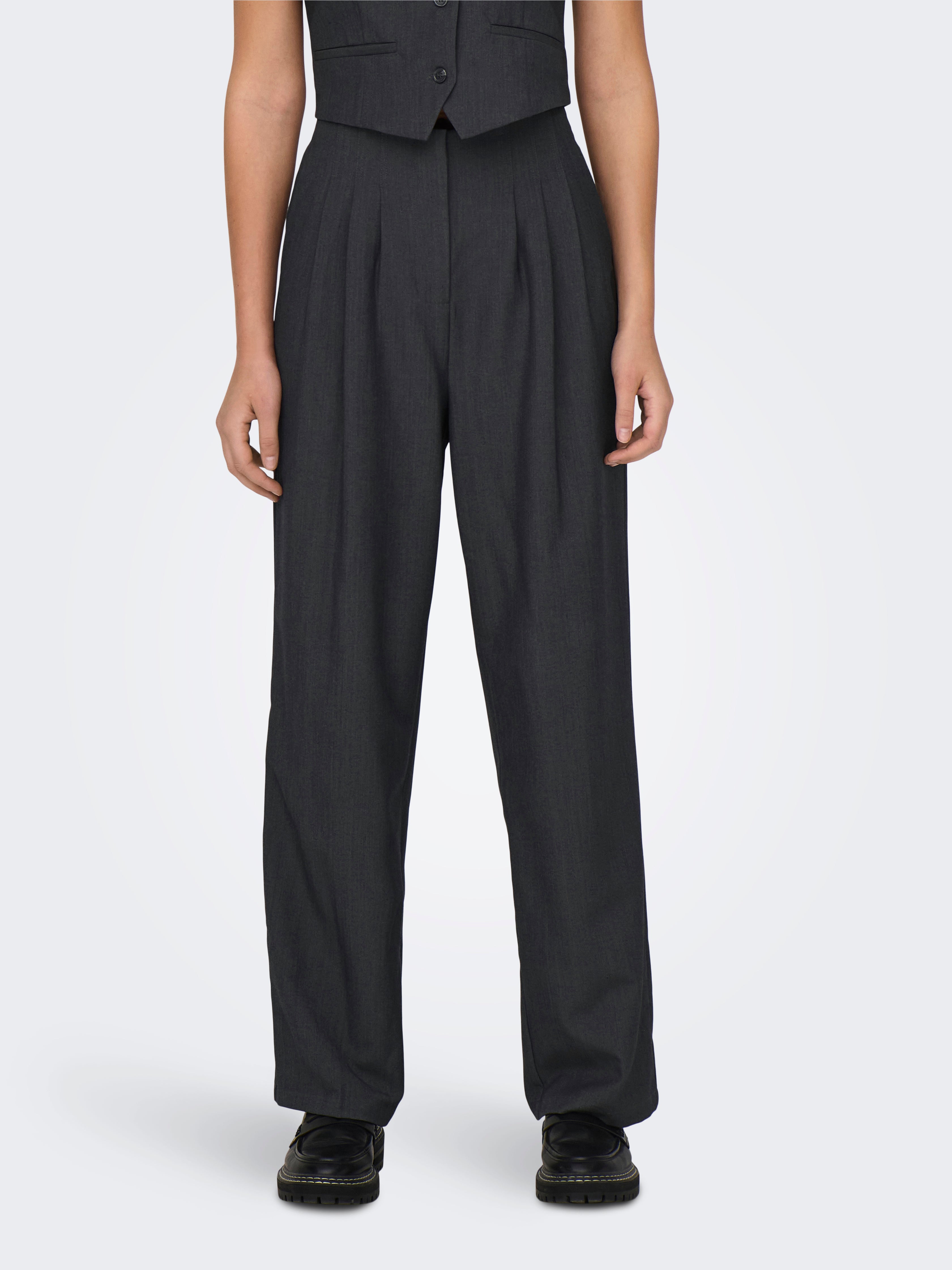 Wide leg fit High waist Broeken