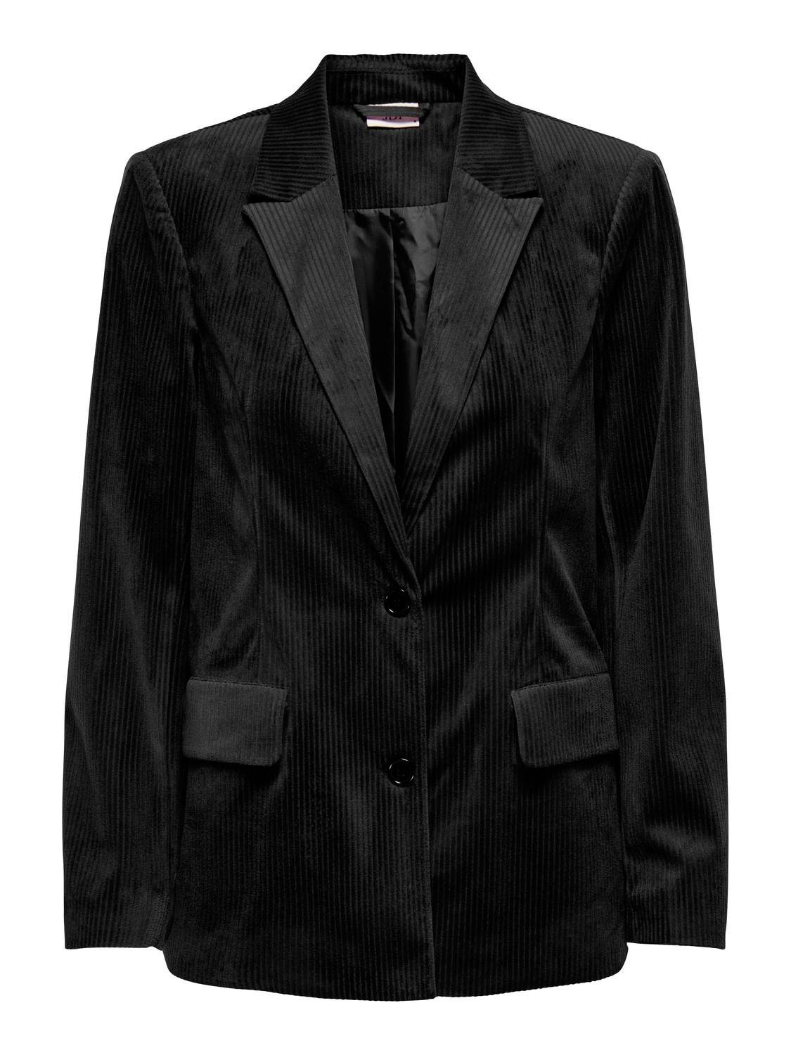 ONLY Blazers Corte regular Cuello italiano -Black - 15303101